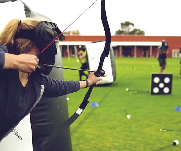 Animation archery game