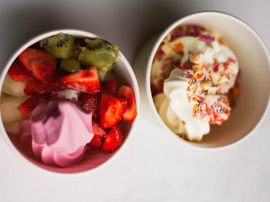 Animation bar à frozen yogurt