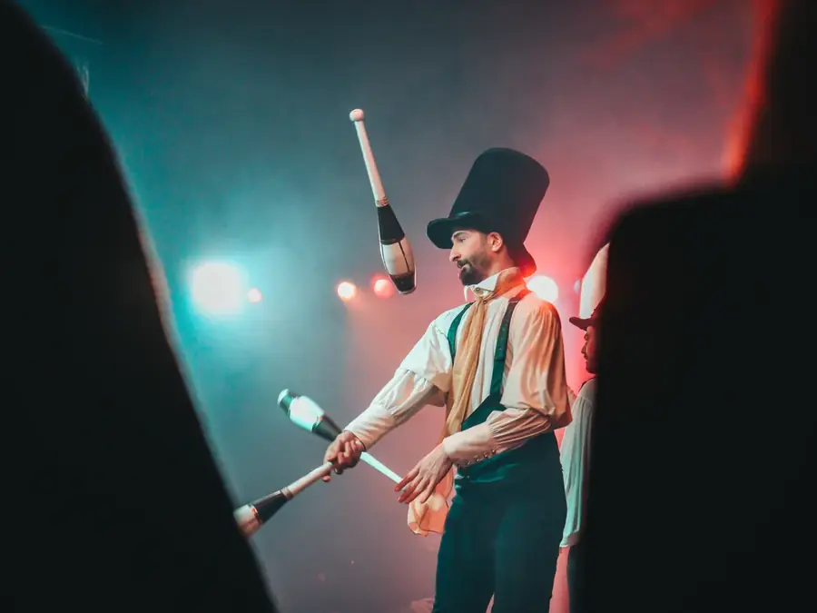 Show LED et jonglerie de lumière