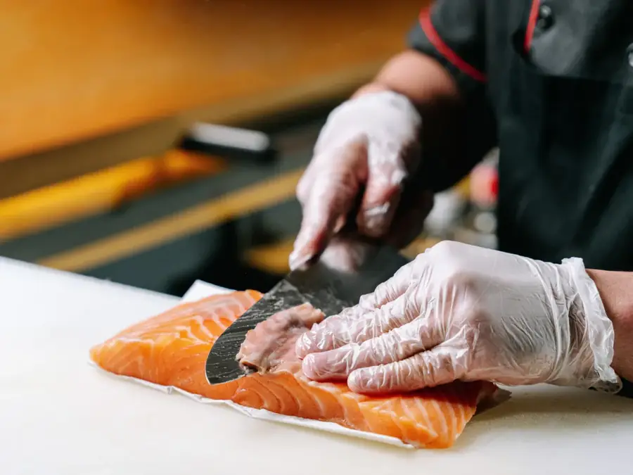 Animation traiteur : filet de saumon