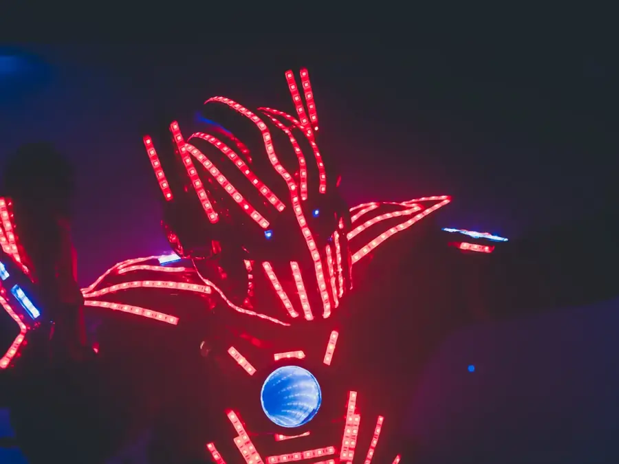 Robot lumineux pour soirée