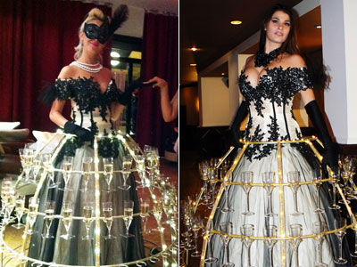 Serveuse robe champ'