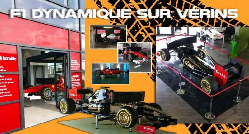 Simulateur de F1 sur vérins hydrauliques